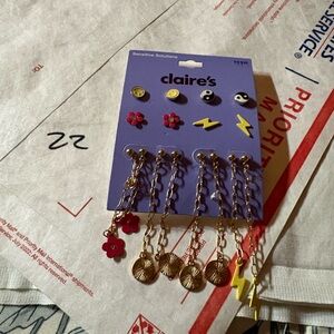 Claire's Gold and Red Hair Accessory Set
